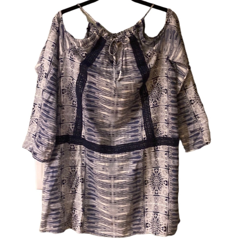 Roxy Oversized Tunic, Top, Beach Cover Up Size Small. Boho, Hippie, Beach